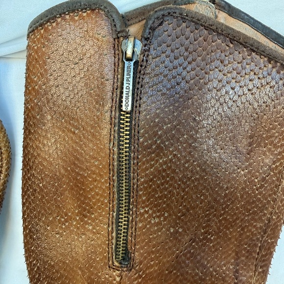 Brown Leather Donald J. Pliner Boots - Picture 6 of 10